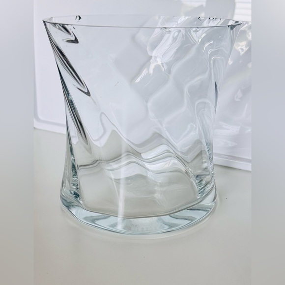 TOSCANY PERIGNON Handblown Concave Optic Ice or Wine/Champagne Bucket Glass Vase - Picture 5 of 14